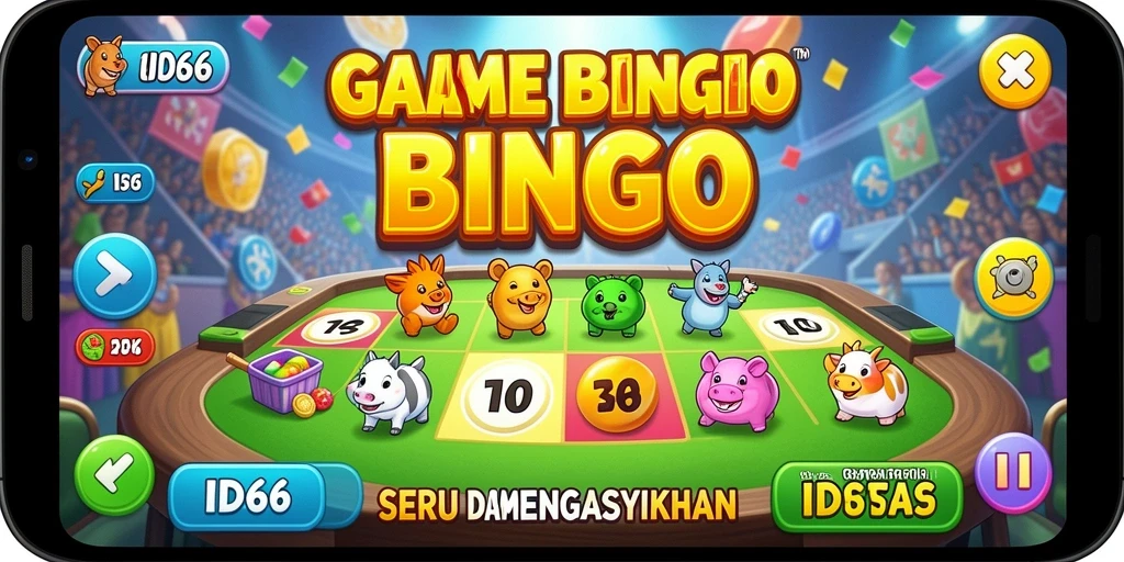 Tampilan gameplay seru ID66 dengan keseruan Bingo.