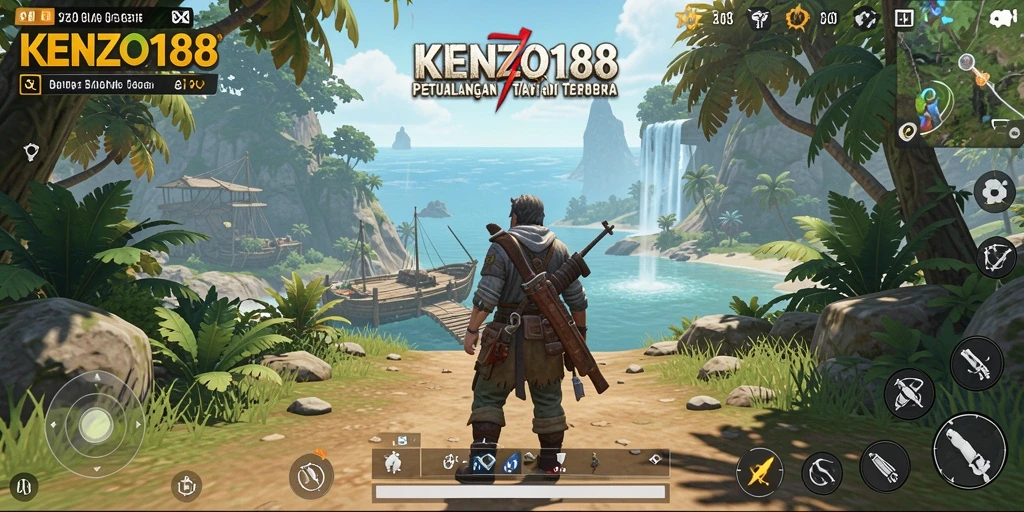Tampilan gameplay menarik di dunia terbuka KENZO188.