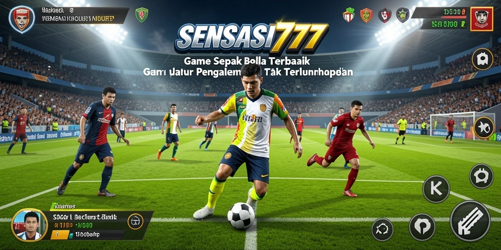 Tampilan gameplay SENSASI777 yang mendebarkan saat bertanding di lapangan.
